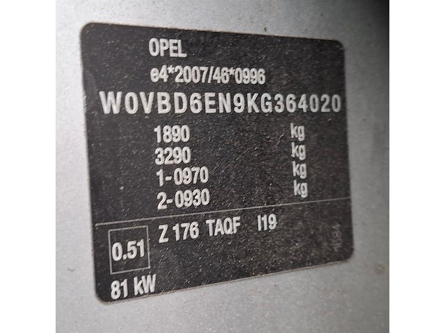 Personenauto, opel, astra, 2019 - afbeelding 44 van  62