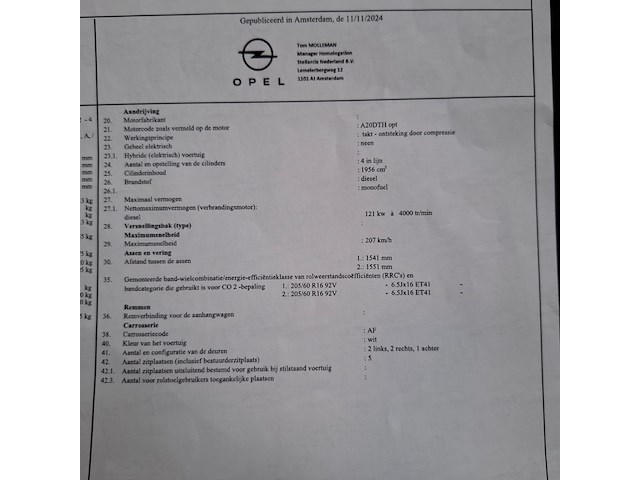 Personenauto, opel, astra sports tourer 2.0 cdti edition , 2014 - afbeelding 43 van  61