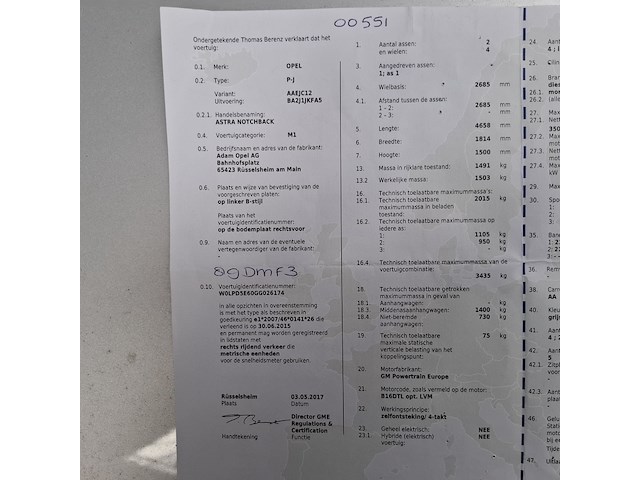 Personenauto, opel, astra - afbeelding 61 van  65