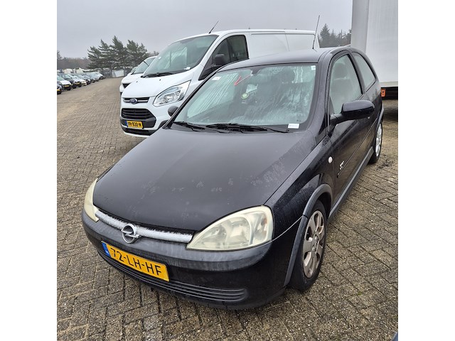 Personenauto opel, corsa 1.4-16v sport, zwart, bouwjaar 2003 - afbeelding 1 van  1
