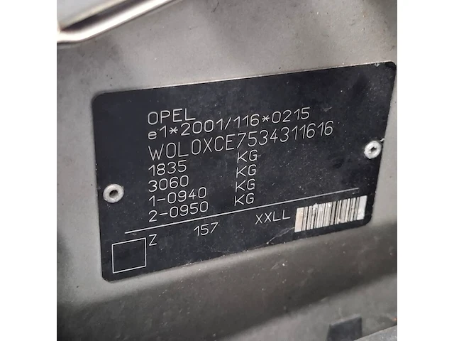 Personenauto, opel, meriva, 1.8-16v cosmo, 2003 - afbeelding 71 van  80