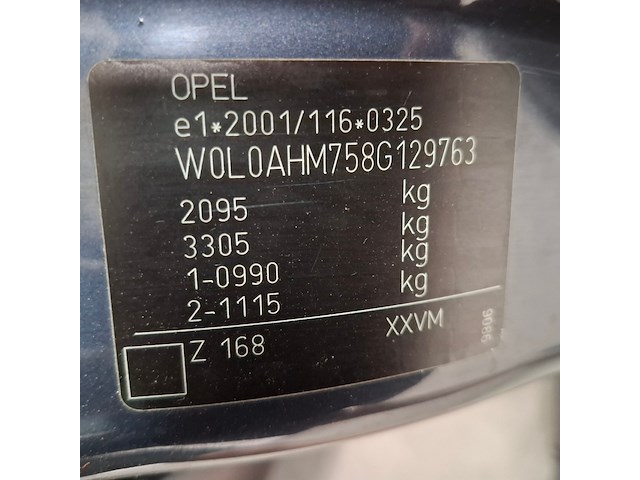 Personenauto, opel, zafira, 1.8 temptation, 2008 - afbeelding 47 van  66
