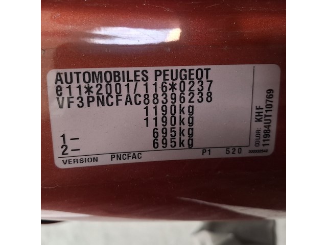 Personenauto, peugeot, 107, 1.0-12v xr, 2009 - afbeelding 38 van  55