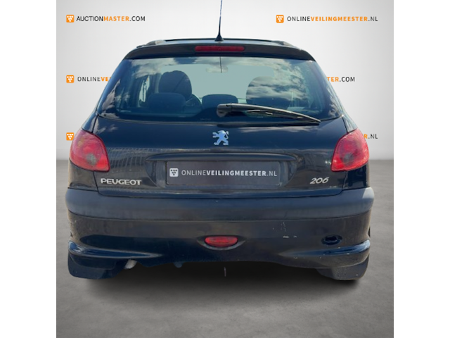 Personenauto, peugeot, 206, 1.6-16v gentry, zwart, 2003 - afbeelding 8 van  13