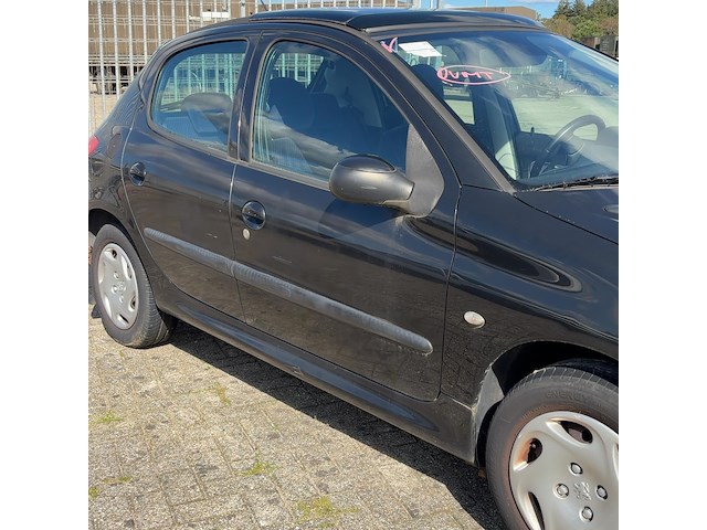 Personenauto, peugeot, 206, 1.6-16v gentry, zwart, 2003 - afbeelding 9 van  13