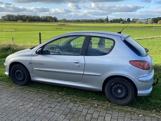 Personenauto peugeot, 206, grijs, bouwjaar 9-2004 - afbeelding 5 van  12
