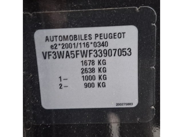 Personenauto, peugeot, 207, 1.6 vti xs, 2007 - afbeelding 47 van  63