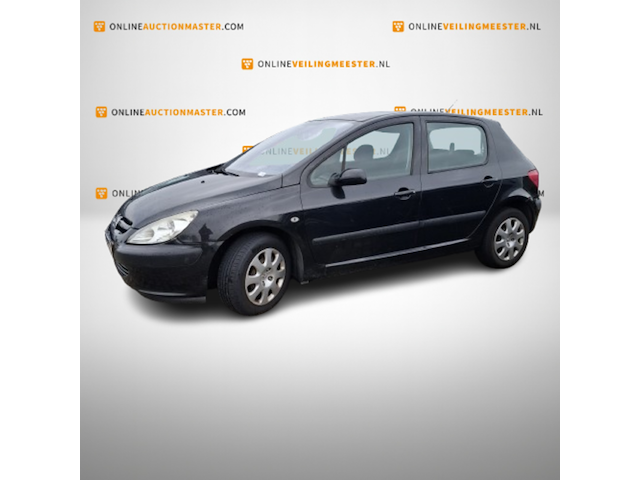 Personenauto, peugeot, 307, 1.6-16v xs, zwart, 2003 - afbeelding 1 van  12