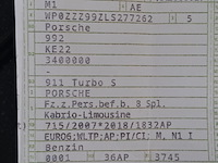 Personenauto, porsche, 911 turbo s cabrio, 2020, type 922 - afbeelding 83 van  87