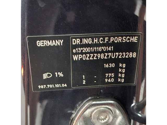 Personenauto, porsche, boxster s, 3.4, 2007 - afbeelding 62 van  88