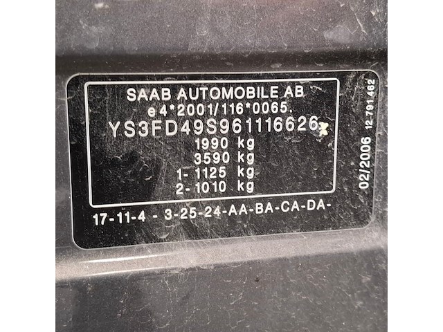 Personenauto, saab, 9-3 sport sedan, 2.0t arc, 2006 - afbeelding 47 van  66
