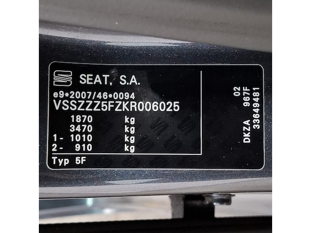 Personenauto, seat, leon, 2.0 tsi fr business intense, 2018 - afbeelding 35 van  56