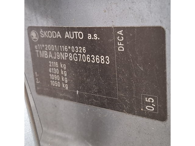 Personenauto, skoda, superb - afbeelding 35 van  58