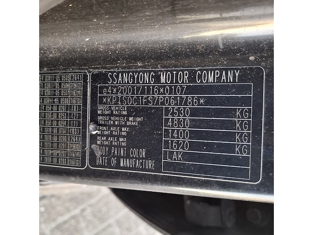 Personenauto, ssangyong, kyron m270 xdi awd, 2007 - afbeelding 33 van  42