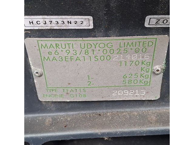 Personenauto, suzuki, alto, 1.0 gl, groen, 1997 - afbeelding 93 van  99