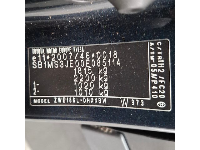Personenauto, toyota, auris, 1.8 hybrid lease+, 2014 - afbeelding 52 van  67