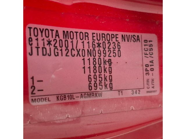 Personenauto, toyota, aygo, 1.0-12v, 2006 - afbeelding 50 van  64
