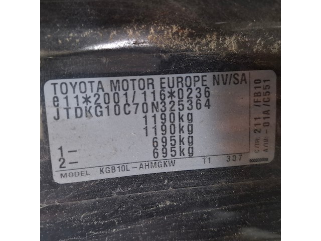 Personenauto, toyota, aygo, 1.0-12v, 2009 - afbeelding 44 van  65