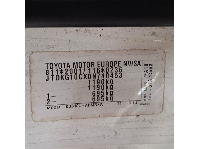 Personenauto, toyota, aygo, 1.0 vvt-i now, 2014 - afbeelding 50 van  64