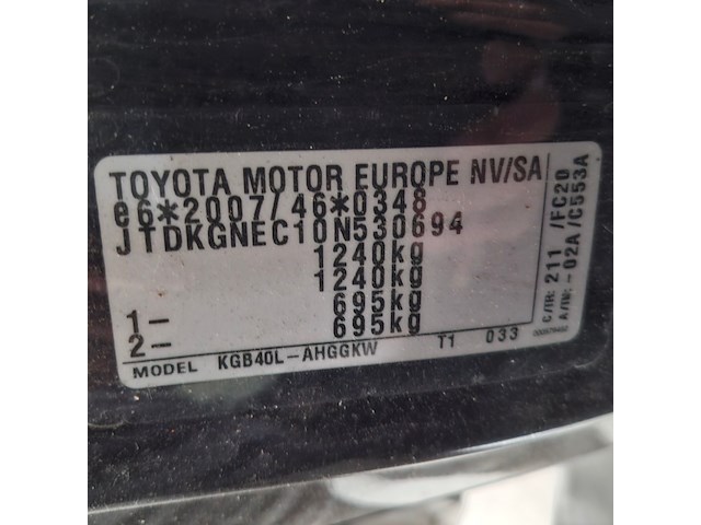 Personenauto, toyota, aygo, 1.0 vvt-i x-joy, 2020 - afbeelding 44 van  63