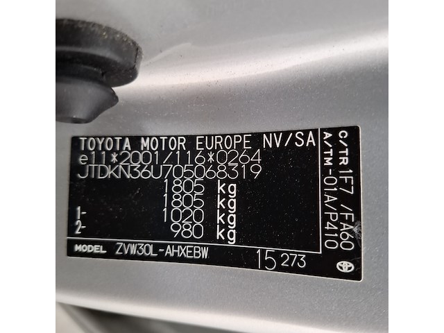 Personenauto, toyota, prius, 1.8 dynamic, 2009 - afbeelding 40 van  59