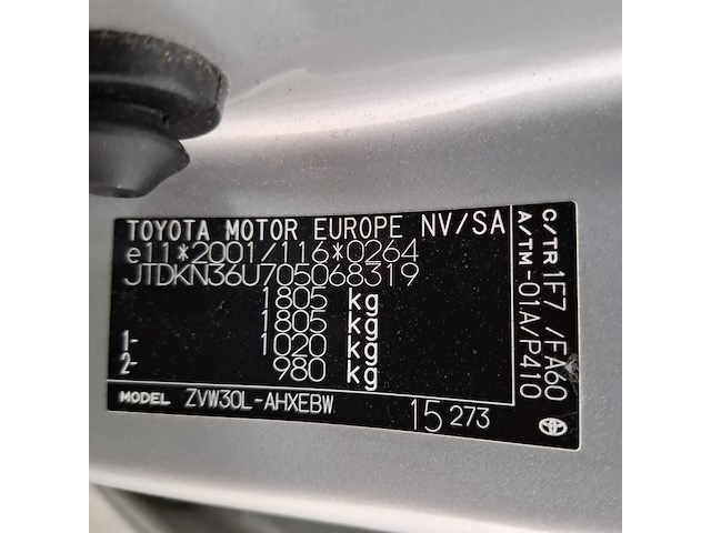 Personenauto, toyota, prius, 1.8 dynamic, 2009 - afbeelding 39 van  58