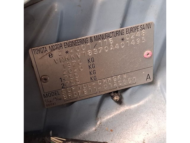 Personenauto, toyota, yaris, 1.0 vvt-i terra, 2005 - afbeelding 63 van  70