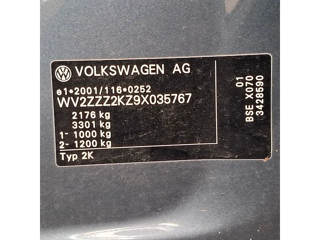 Personenauto, volkswagen, caddy, 1.6 comfortline 7p., 2008 - afbeelding 64 van  79