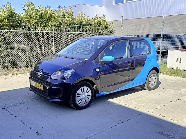 Personenauto, volkswagen, eco up!, 1.0 move up! bluemotion, blauw, 2014 - afbeelding 1 van  26