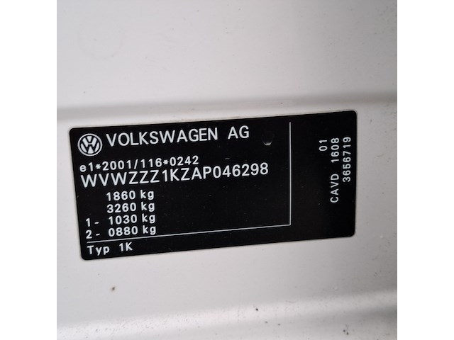 Personenauto, volkswagen, golf 1.4, 2009 - afbeelding 46 van  54