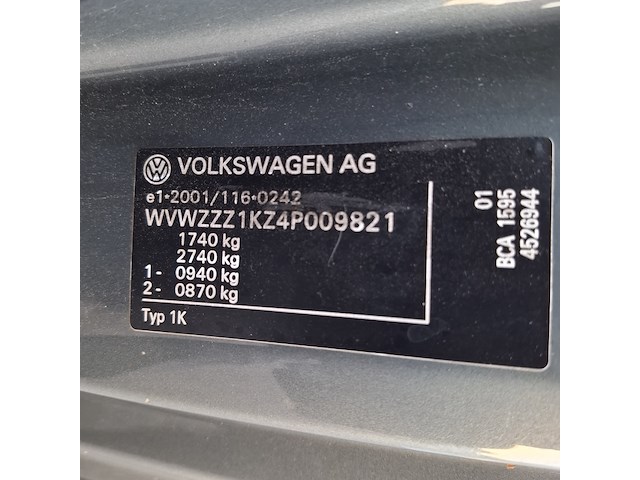 Personenauto, volkswagen, golf, 1.4 trendline, grijs, 2004 - afbeelding 32 van  41