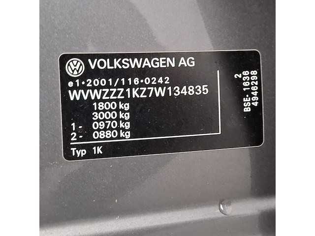 Personenauto, volkswagen, golf, 1.6 trendline, 2007 - afbeelding 36 van  53