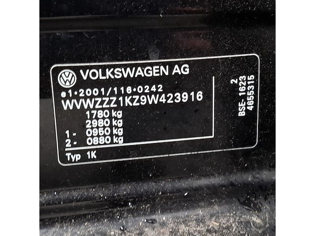 Personenauto, volkswagen, golf, 1.6 trendline, 2009 - afbeelding 33 van  48