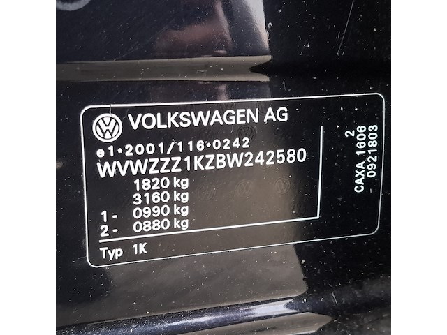 Personenauto, volkswagen, golf, 2011 - afbeelding 48 van  51