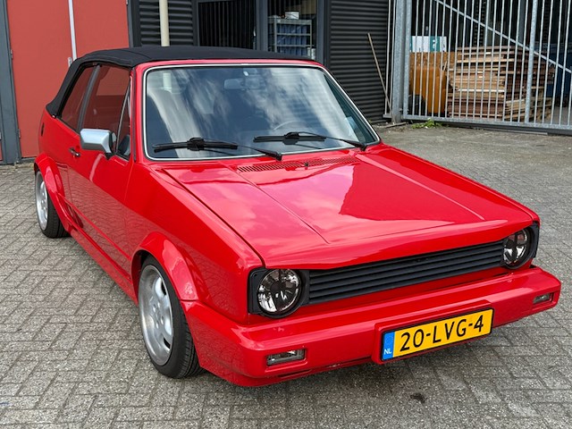 Personenauto, volkswagen, golf cabriolet, 1.8, rood, 1988 - afbeelding 1 van  27