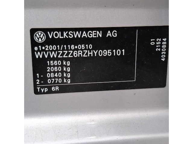 Personenauto, volkswagen, polo, 1.0 bluemotion edition, 2016 - afbeelding 72 van  89