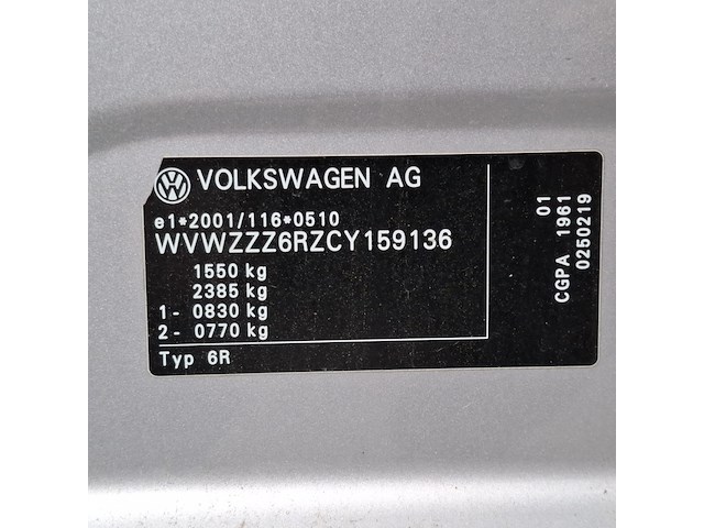 Personenauto, volkswagen, polo, 1.2-12v trendline, 2012 - afbeelding 35 van  54