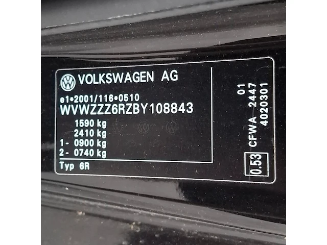 Personenauto, volkswagen, polo, 1.2 tdi bluemotion comfortline, 2010 - afbeelding 59 van  73