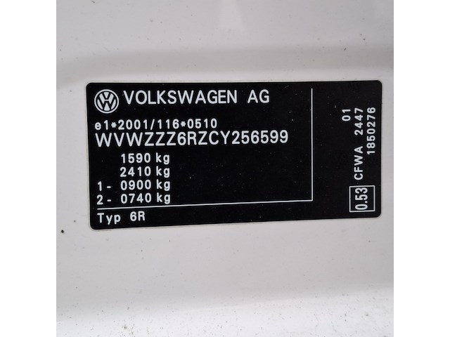 Personenauto, volkswagen, polo, 1.2 tdi bluemotion comfortline, 2012 - afbeelding 41 van  60