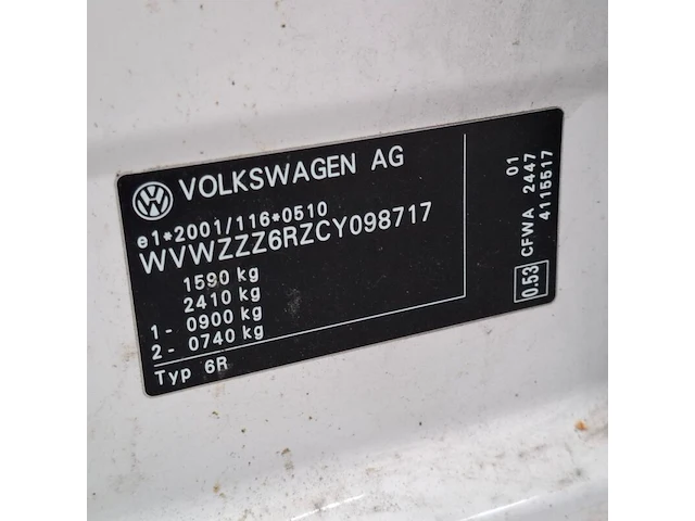 Personenauto, volkswagen, polo, 1.2 tdi bluemotion comfortline, 2012 - afbeelding 58 van  72