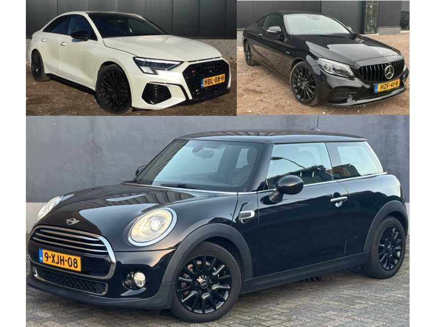 Personenauto's, audi s3, mercedes amg en mini coopers te kaatsheuvel