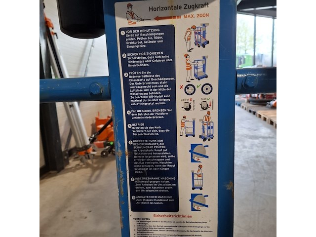 Personenlift 3,5m manueel power tower, power towers pecolift, bouwjaar 2015 - afbeelding 8 van  9