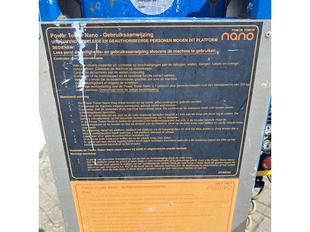 Personenlift 4,5m manueel/accu, power tower, power towers nano, 2015 - afbeelding 5 van  17
