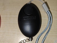 Persoonlijk alarm | sleutelhanger persoonlijk alarm | 120db | zwart - afbeelding 2 van  2