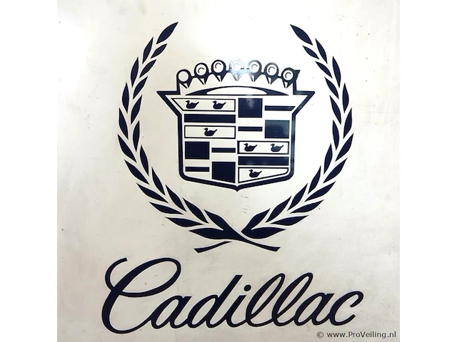 Perspex bord met het klassieke logo van het amerikaanse automerk cadillac - afbeelding 4 van  7