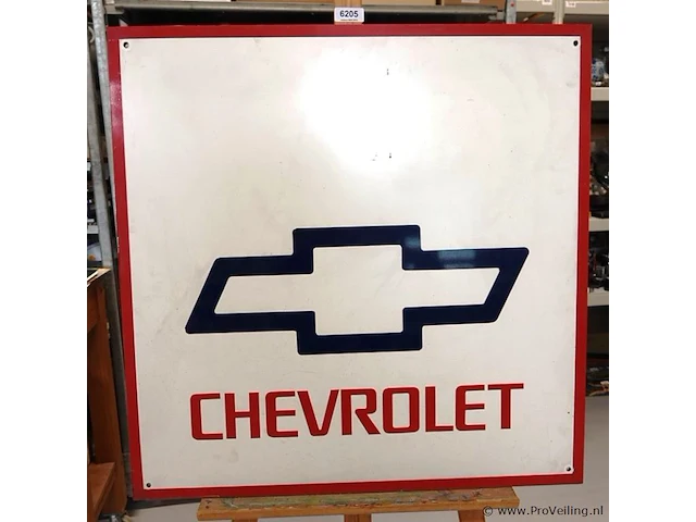 Perspex bord met het klassieke logo van het amerikaanse automerk \chevrolet - afbeelding 3 van  7