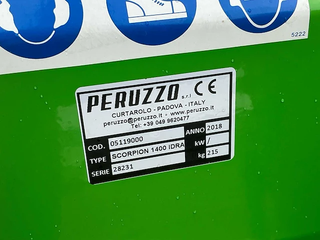 Peruzzo scorpion 1400 idra klepelmaaier - afbeelding 2 van  10