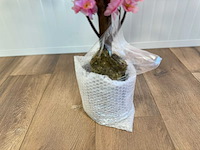 Perzik bloesem kunstboom (2x) - afbeelding 4 van  13