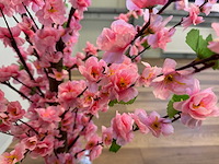 Perzik bloesem kunstboom (2x) - afbeelding 13 van  13