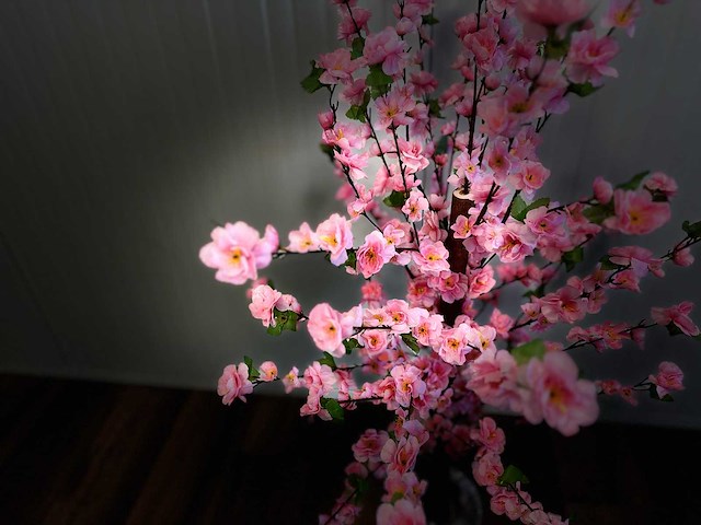 Perzik bloesem kunstboom (2x) - afbeelding 11 van  11